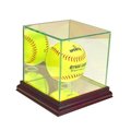 Perfect Cases Perfect Cases SFBL-C Softball Display Case; Cherry SFBL-C